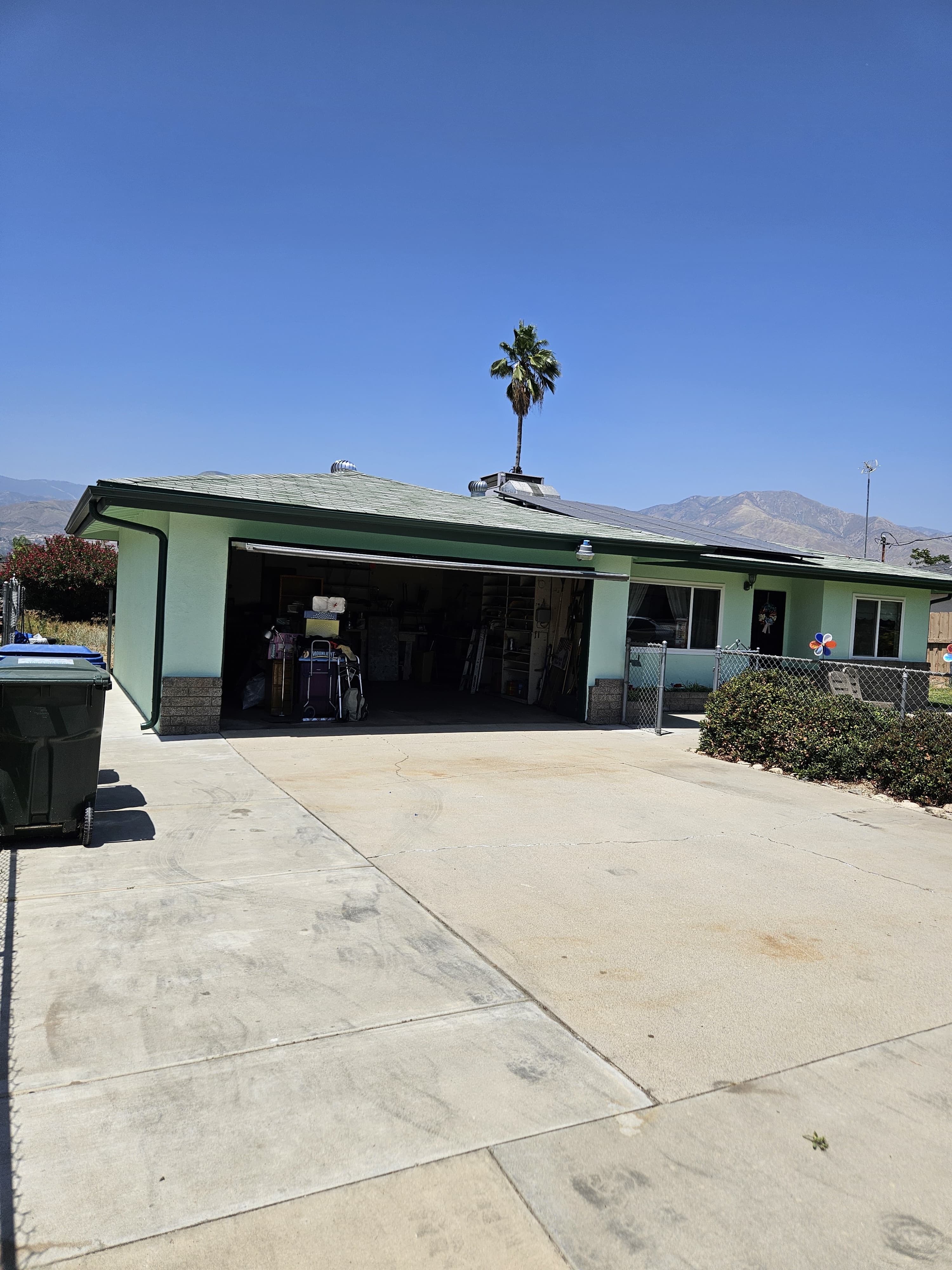 Rain gutter installation project