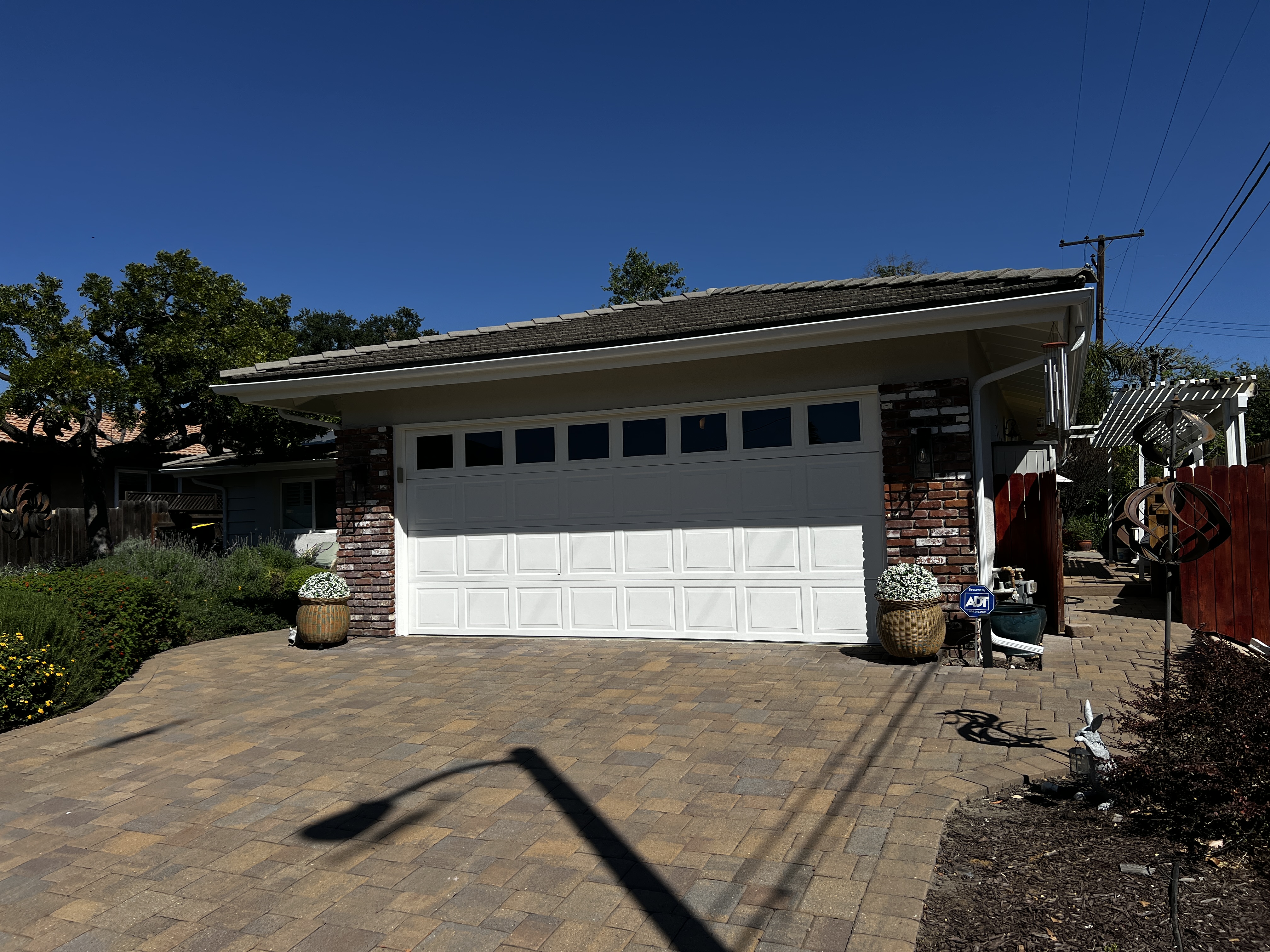 Rain gutter installation project